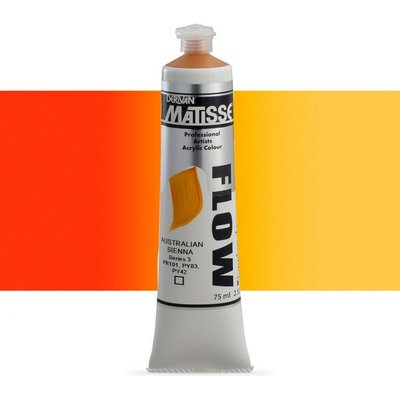 Derivan Matisse Flow Acrylic Paint (75ml Tube)(Australian Sienna) Image