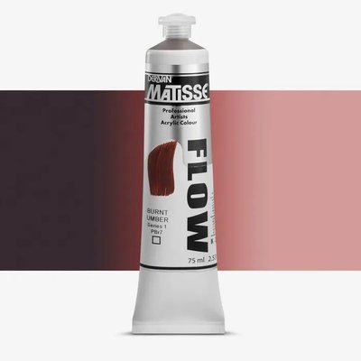 Derivan Matisse Flow Acrylic Paint (75ml Tube)(Burnt Umber) Image