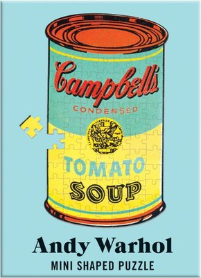Galison Andy Warhol Campbell's Soup Mini Shaped Jigsaw Puzzle (100 Piece) Image