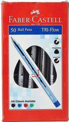 Faber-Castell Triflow Ballpoint Pen (Light Blue)(Box of 50) Image