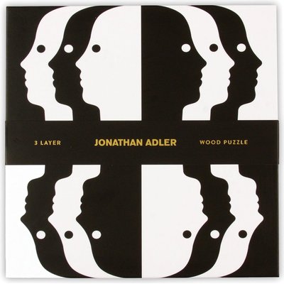Galison Jonathan Adler Atlas Layered Wood Jigsaw Puzzle (47 Piece) Image