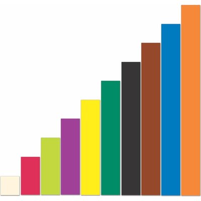 Learning Resources - Giant Magnetic Cuisenaire Rods Demo Set Image