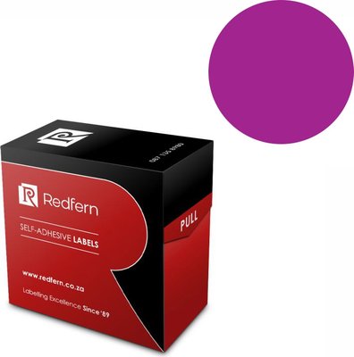 Redfern C25 Colour Code Labels Value Pack (10 Pack)(Purple) Image