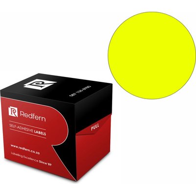 Redfern C32 Colour Code Labels Value Pack (5 Pack)(Fluorescent Yellow) Image