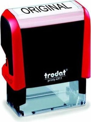Trodat 4911 S-Printy Stock Text Stamp - Original (Black Ink) Image
