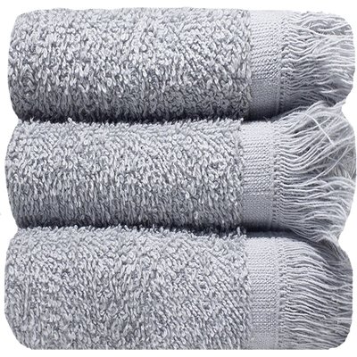 Fringe Guest Towel (30x50cm)(3-Pack)(Steel Grey) Image