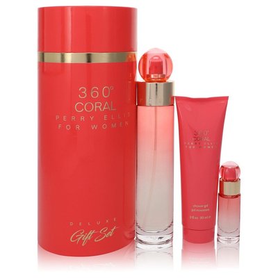 Perry Ellis 360 Coral EDP & Shower Gel Gift Set (3 Pieces) Image