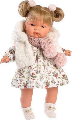 Llorens Baby Girl Doll with Crying Mechanism, Clothing & Accessories - Joelle (38cm) Image