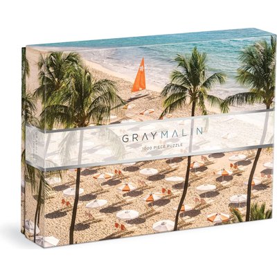 Galison Gray Malin The Beach Club Jigsaw Puzzle (1000 Piece) Image