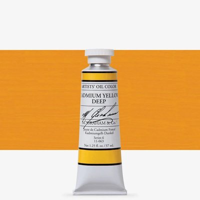 M. Graham Artist' Oil Paint - Cadmium Yellow Deep (37 ml) Image