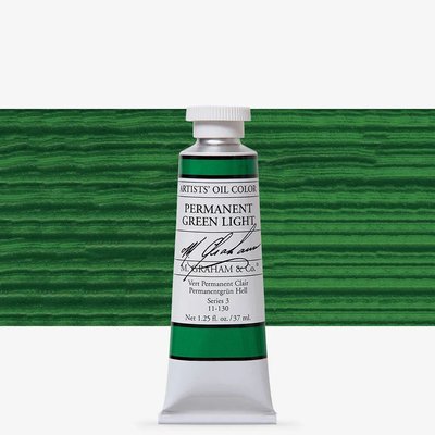 M. Graham Artist' Oil Paint - Permanent Green Light (37 ml) Image