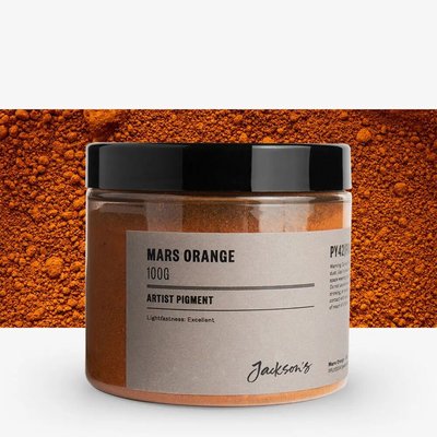 Jackson's Artist Pigment - Mars Orange (100g in 200ml Jar) Image