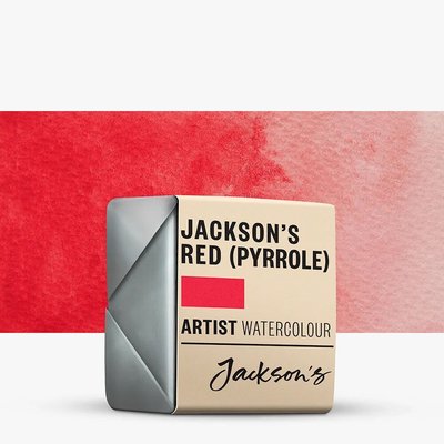 Jackson's Artist Watercolour Paint - Jackson's Red (Pyrrole) (Half Pan) Image