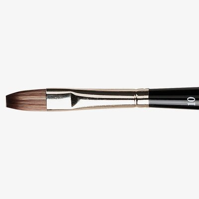 Da Vinci 986 Casaneo XS # 10 Flat Synthetic Kazan Squirrel Watercolour Brush - Short Handle Image