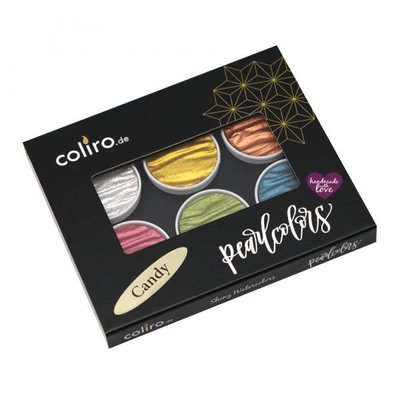 Coliro Pearlcolours Watercolour Mica Paint Set - Candy (Set of 6) Image