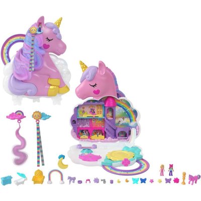 Polly Pocket 2-in-1 Rainbow Unicorn Salon Playset Image