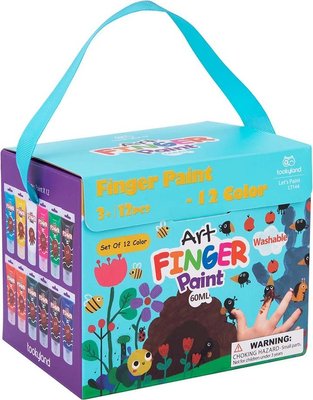 TookyToy Finger Paint 12 Color (60ml) Image