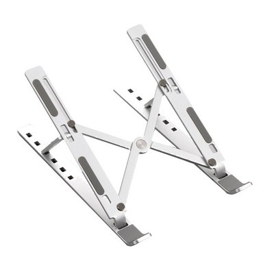 Portable Laptop Stand for 10-15.6" Notebook, Macbook and iPad (Silver) Image