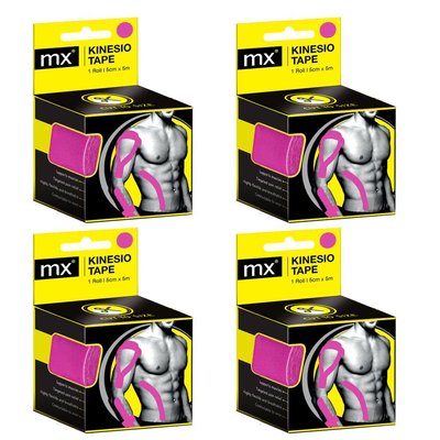 MX Kinesio Tape (5cm x 5m)(Pink)(Pack of 4) Image