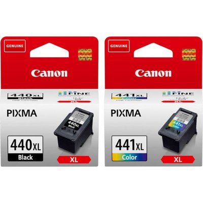 Canon 440XL and 441XL Original High Yield Ink Cartridge Multipack (Black and Tri-Colour) Image