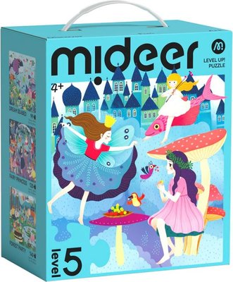 Mideer 3-in-1 Level Up Puzzle -  Fantasy World ( Level 5) Image