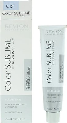 Revlon Color Sublime 9.13 Very Light Ash Gold Blonde Hair Colour (75ml) Image