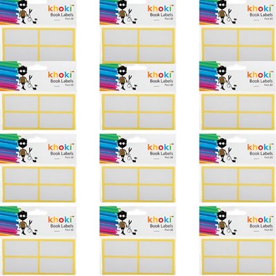 Khoki Labels Self Adhesive No Border (80 Piece) Image