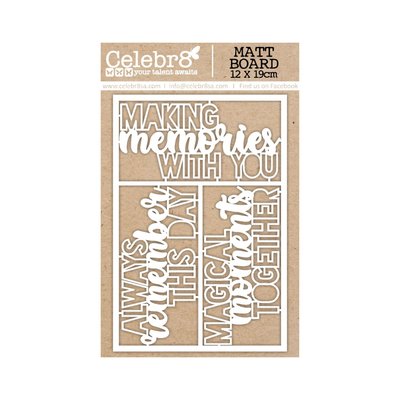 Celebr8 Memory Lane Chipboard - Mini Titles (12x19cm) Image