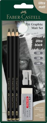 Faber-Castell Sketch Set (3 Pencils, Eraser and Sharpener) Image