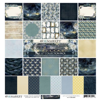 49 and Market Starlight Dreams Scrapbooking Paper Pack (24 Sheets) Image