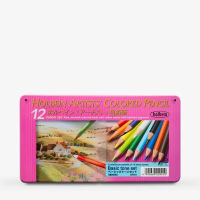 Holbein Artists' Coloured Pencil Set - Basic (12 Colours) Image