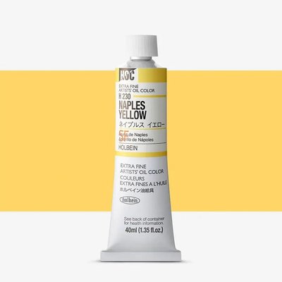 Holbein Artists' Extra Fine Oil Paint - Naples Yellow (40 ml) Image