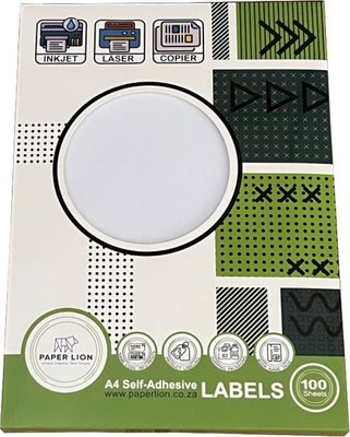 Paper Lion 24 Up A4 Self-Adhesive Labels(100 Sheets) Image