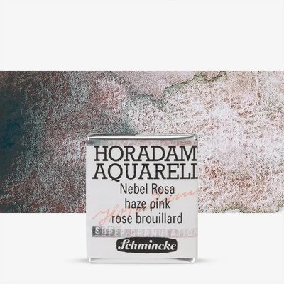 Schmincke Horadam Supergranulation Watercolour Paint - Haze Pink (Half Pan) Image