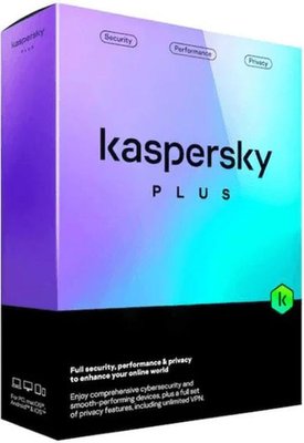 Kaspersky Plus 1-Year 3 Devices Internet Security License Image
