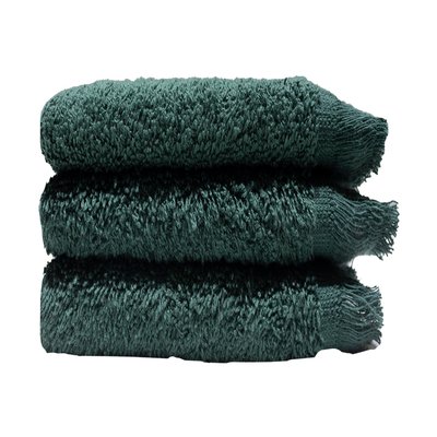 Bunty Plush Terry Fringe Guest Towel (Hunter Green)(Pack of 3)(380gsm) Image