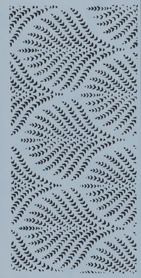 Nouveau border - 30cmx15cm - Stencil Image