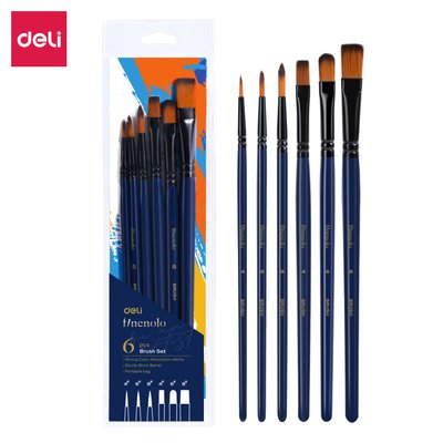 Deli Finenolo 6-Piece Watercolour Brush Set Image