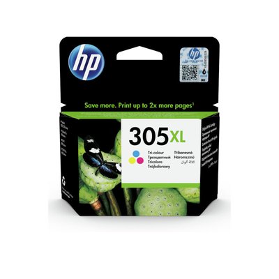 HP 305XL Tri Colour Original High Yield Ink Cartridge Image