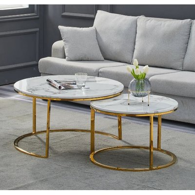 Anidando Nesting Coffee Table (White) Image