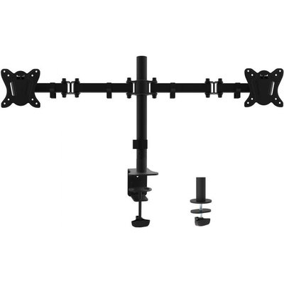 EQUIP 13"-27" Articulating Dual Monitor Desk Mount Bracket (Black) Image