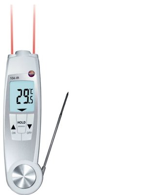 Testo 104IR Integrated Infrared & Penetration Food Safety Thermometer Image