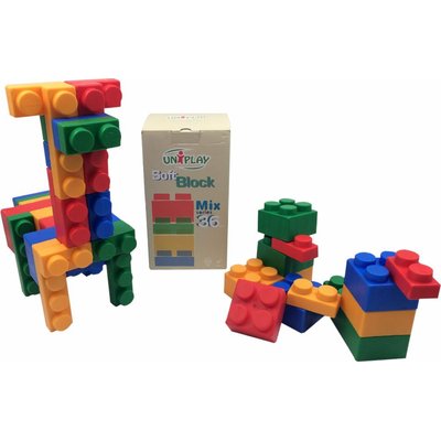 Greenbean Early Years - Mixed Jumbo Soft Blocks (36 Pieces) Image