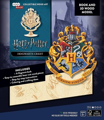 Harry Potter Hogwarts Crest 3D Wood Model Image