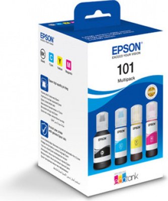 Epson C13T03V64A ink cartridge 4 pc(s) Original Black, Cyan, Magenta, Yellow 101 EcoTank 4-colour Multipack Image