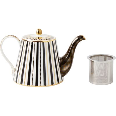 Maxwell and Williams Teas & C's Regency Teapot with Infuser - Gift Boxed (1L) (Black) Image