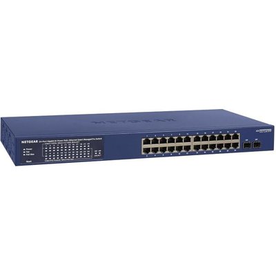 NETGEAR GS724TPP Managed L2/L3/L4 Gigabit Ethernet (10/100/1000) Power over (PoE) Blue 24-port RJ-45, PoE, 512Kb, 380W Image