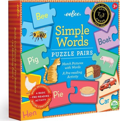 eeBoo Simply Word Puzzle Pairs Image