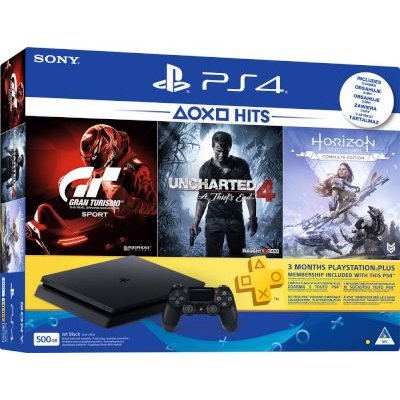 PS４　　　500GB Sony PlayStation 4 Slim Console (500GB) - With Horizon Zero Dawn