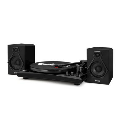 Gemini TT 900 - 3-speed Turntable with Bluetooth 2-way Stereo Speakers - Black/Black Image
